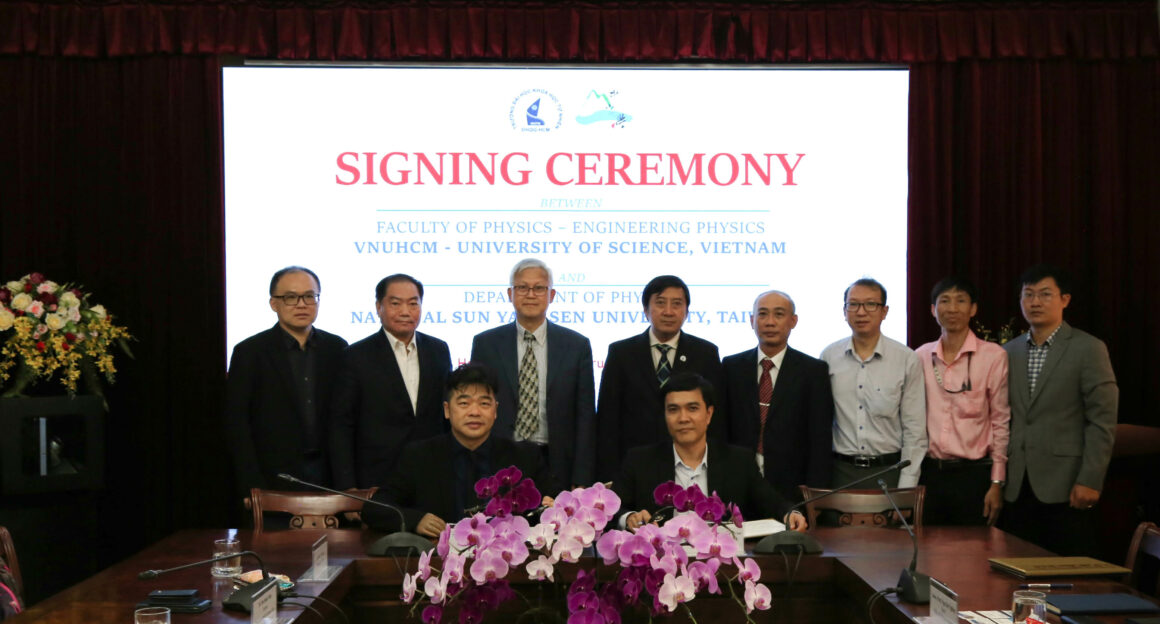 SIGNING CEREMONY OF MOU WITH THE FACULTY OF PHYSICS, NATIONAL SUN YAT-SEN UNIVERSITY, TAIWAN