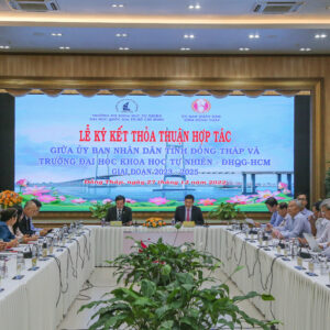 VNUHCM-UNIVERSITY OF SCIENCE COLLABORATES WITH ĐONG THAP PROVINCE IN MULTI-FIELD DEVELOPMENT