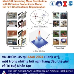 THE 2024 AAAI CONFERENCE ACCEPTED THE RESEARCH PAPER “MASKDIFF: MODELING MASK DISTRIBUTION WITH DIFFUSION PROBABILISTIC MODEL FOR FEW-SHOT INSTANCE SEGMENTATION” BY MINH-QUAN LE, TAM V. NGUYEN, TRUNG-NGHIA LE, THANH-TOAN DO, MINH N. DO, MINH-TRIET TRAN.
