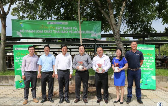 PLANTING HOPE: CEREMONY FOR TREE DONATION AND WASTE SORTING DEVICES FOR ENVIRONMENTAL PROTECTION