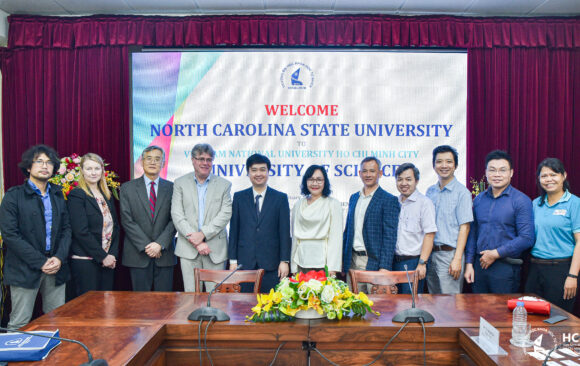 WELCOMING THE DELEGATION FROM NORTH CAROLINA STATE UNIVERSITY TO VNUHCM-UNIVERSITY OF SCIENCE