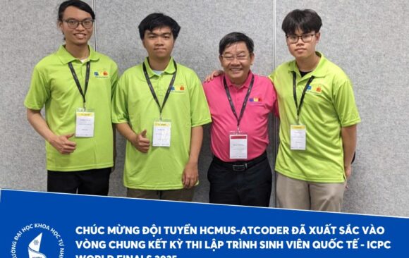 HCMUS STUDENT TEAM TO COMPETE IN THE ICPC WORLD FINALS 2025