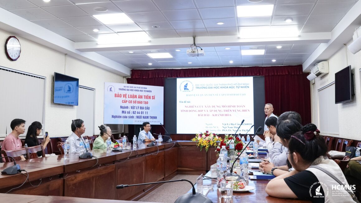 [DOCTORAL THESIS DEFENCE] RESEARCHER NGÔ NAM THỊNH SUCCESSFULLY DEFENDS DOCTORAL THESIS IN GEOPHYSICS