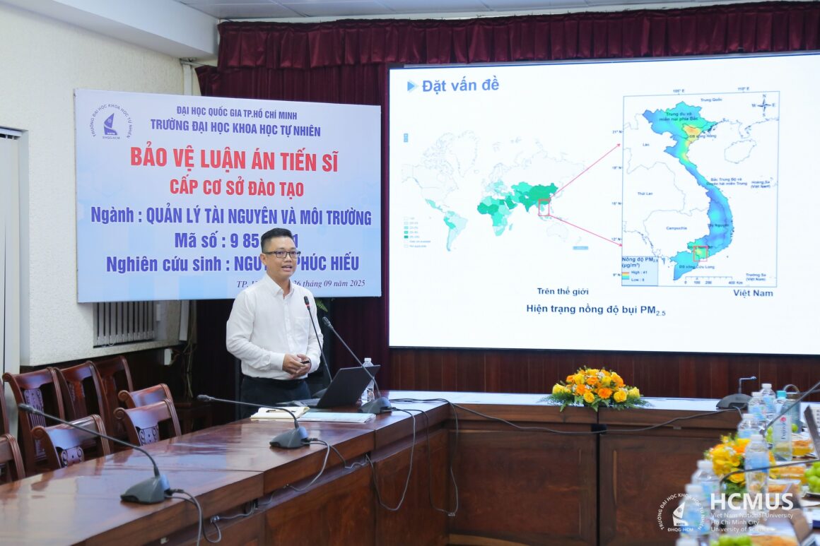 [DOCTORAL THESIS DEFENCE] RESEARCHER NGUYỄN PHÚC HIẾU SUCCESSFULLY DEFENDS DOCTORAL THESIS AT INSTITUTIONAL LEVEL IN RESOURCE AND ENVIRONMENTAL MANAGEMENT