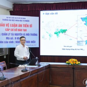 [DOCTORAL THESIS DEFENCE] RESEARCHER NGUYỄN PHÚC HIẾU SUCCESSFULLY DEFENDS DOCTORAL THESIS AT INSTITUTIONAL LEVEL IN RESOURCE AND ENVIRONMENTAL MANAGEMENT