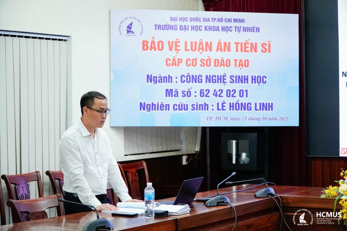 [DOCTORAL THESIS DEFENCE] RESEARCHER LÊ HỒNG LINH SUCCESSFULLY DEFENDS DOCTORAL THESIS IN BIOLOGY – BIOTECHNOLOGY
