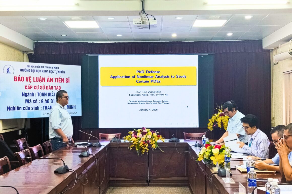 [DOCTORAL THESIS DEFENCE] TRẦN QUANG MINH ON NONLINEAR ANALYSIS AND PARTIAL DIFFERENTIAL EQUATIONS