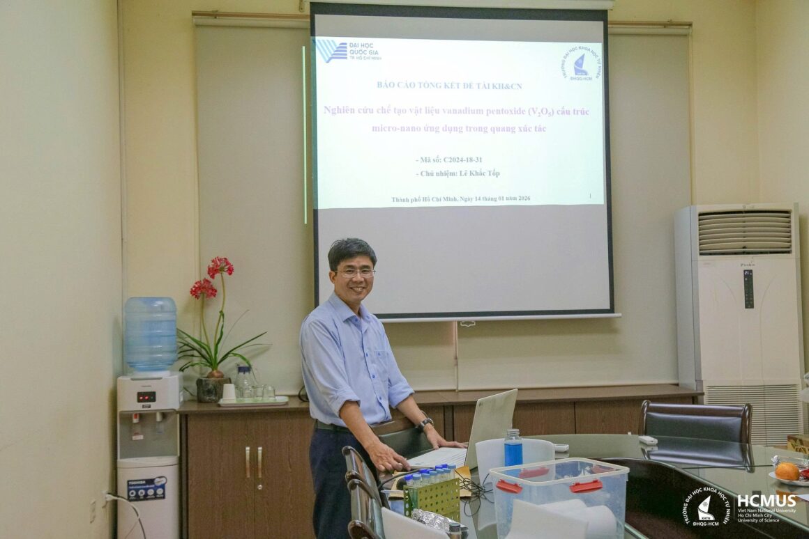 [VNUHCM S&T PROJECT EVALUATION] MICRO-NANOSTRUCTURED V₂O₅ PHOTOCATALYTIC MATERIALS