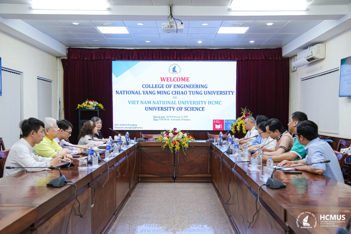 VNUHCM-UNIVERSITY OF SCIENCE WELCOMES THE COLLEGE OF ENGINEERING, NATIONAL YANG MING CHIAO TUNG UNIVERSITY (TAIWAN)
