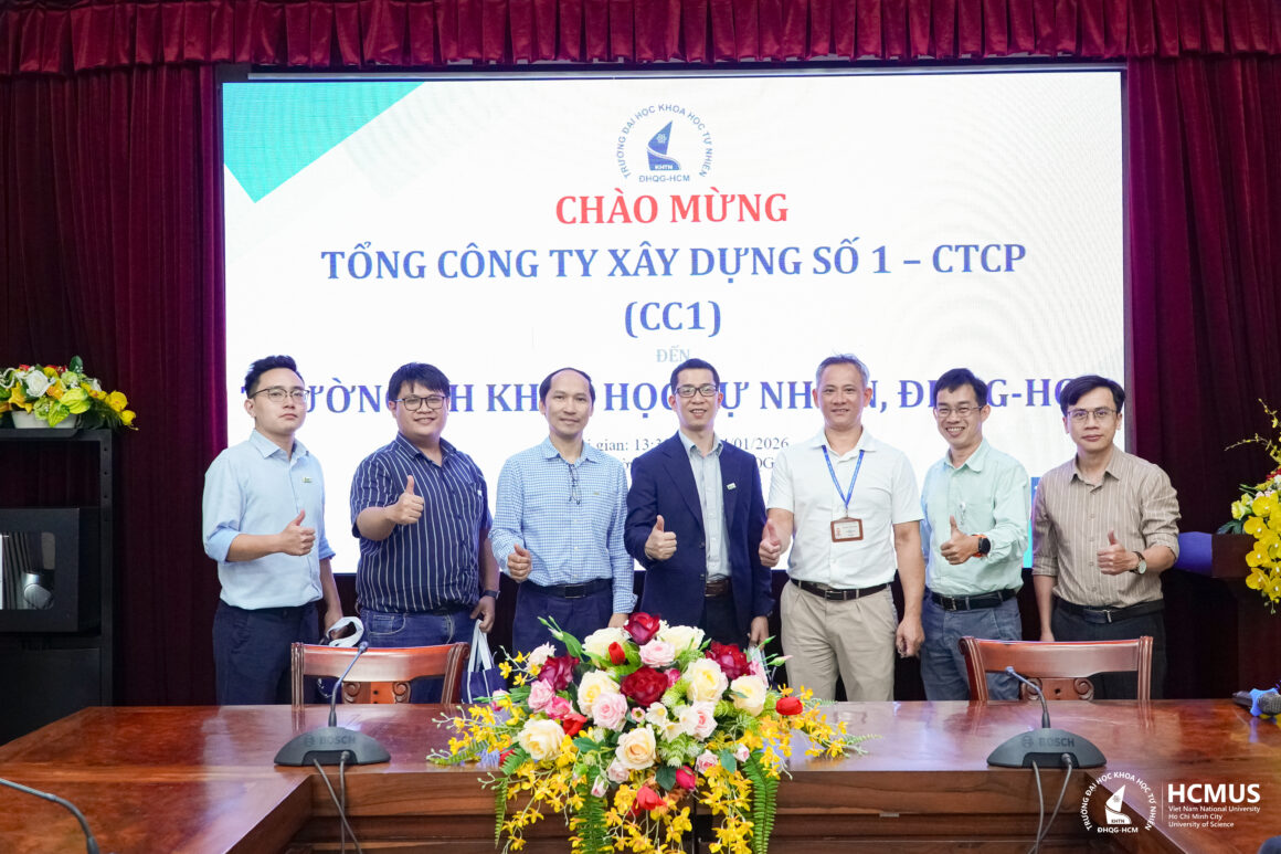 VNUHCM-UNIVERSITY OF SCIENCE MEETS WITH CONSTRUCTION CORPORATION NO. 1 – JSC (CC1)