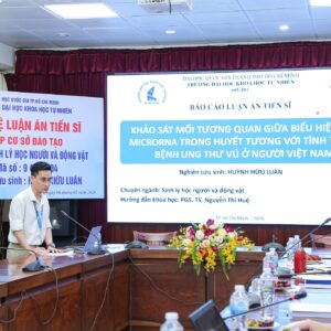 [DOCTORAL THESIS DEFENCE] RESEARCHER HUỲNH HỮU LUÂN DEFENCES DOCTORAL THESIS ON INVESTIGATING THE CORRELATION BETWEEN PLASMA MICRORNA EXPRESSION AND BREAST CANCER STATUS IN VIETNAMESE PATIENTS