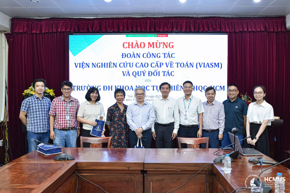 VNUHCM–UNIVERSITY OF SCIENCE WELCOMES VIASM DELEGATION AND PARTNERS TO DISCUSS STRATEGIC COOPERATION IN NURTURING MATHEMATICAL TALENT