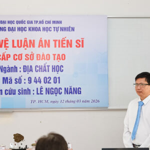 [DOCTORAL THESIS DEFENCE] RESEARCHER LÊ NGỌC NĂNG SUCCESSFULLY DEFENDS DISSERTATION IN GEOLOGY