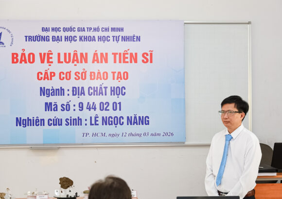 [DOCTORAL THESIS DEFENCE] RESEARCHER LÊ NGỌC NĂNG SUCCESSFULLY DEFENDS DISSERTATION IN GEOLOGY