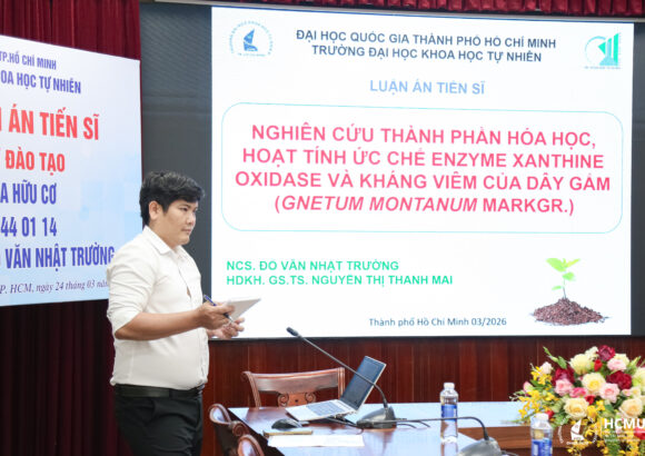 [DOCTORAL THESIS DEFENCE] RESEARCHER ĐỖ VĂN NHẬT TRƯỜNG SUCCESSFULLY DEFENDS DOCTORAL THESIS ON THE CHEMICAL CONSTITUENTS AND BIOLOGICAL ACTIVITIES OF GNETUM MONTANUM MARKGR.