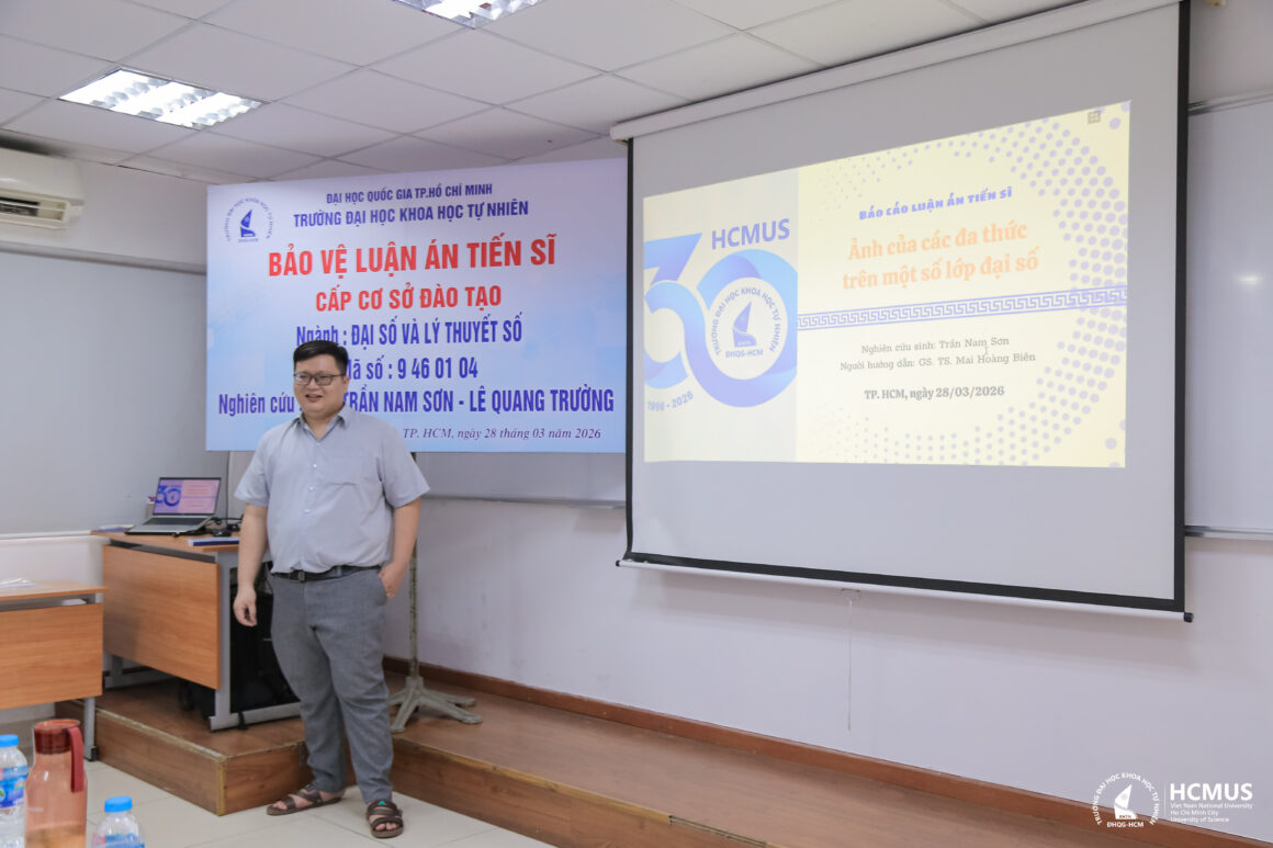 [DOCTORAL THESIS DEFENCE] RESEARCHER TRẦN NAM SƠN SUCCESSFULLY DEFENDS DOCTORAL THESIS IN ALGEBRA AND NUMBER THEORY