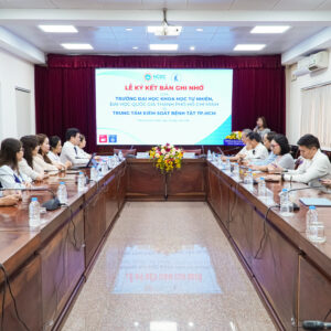 MOU SIGNING CEREMONY BETWEEN VNUHCM–UNIVERSITY OF SCIENCE AND THE HO CHI MINH CITY CENTRE FOR DISEASE CONTROL