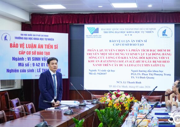 [DOCTORAL THESIS DEFENCE] DOCTORAL RESEARCHER LÊ THANH BÌNH SUCCESSFULLY DEFENDS DOCTORAL THESIS ON USING INDIGENOUS MICROORGANISMS TO CONTROL BACTERIAL WILT IN CUCUMBERS