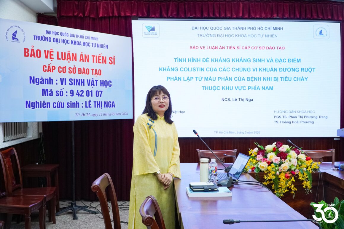 [DOCTORAL THESIS DEFENCE] DOCTORAL RESEARCHER LÊ THỊ NGA SUCCESSFULLY DEFENDS DOCTORAL THESIS ON ANTIBIOTIC RESISTANCE IN PAEDIATRIC ENTERIC BACTERIA