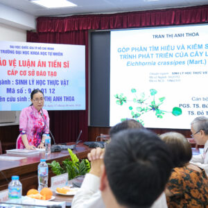 [DOCTORAL THESIS DEFENCE] DOCTORAL RESEARCHER TRẦN THỊ ANH THOA SUCCESSFULLY DEFENDS DOCTORAL THESIS IN PLANT PHYSIOLOGY