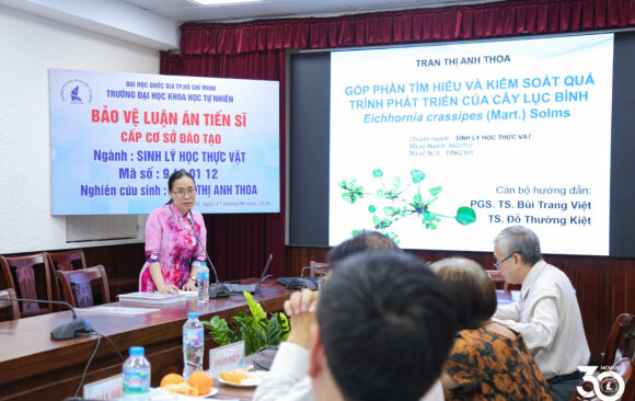 [DOCTORAL THESIS DEFENCE] DOCTORAL RESEARCHER TRẦN THỊ ANH THOA SUCCESSFULLY DEFENDS DOCTORAL THESIS IN PLANT PHYSIOLOGY