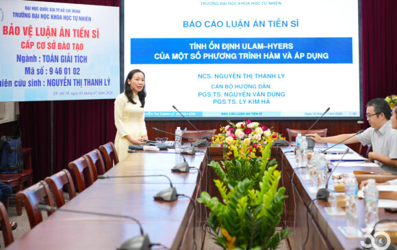[DOCTORAL THESIS DEFENCE] DOCTORAL RESEARCHER NGUYỄN THỊ THANH LÝ SUCCESSFULLY DEFENDS DOCTORAL THESIS IN MATHEMATICAL ANALYSIS