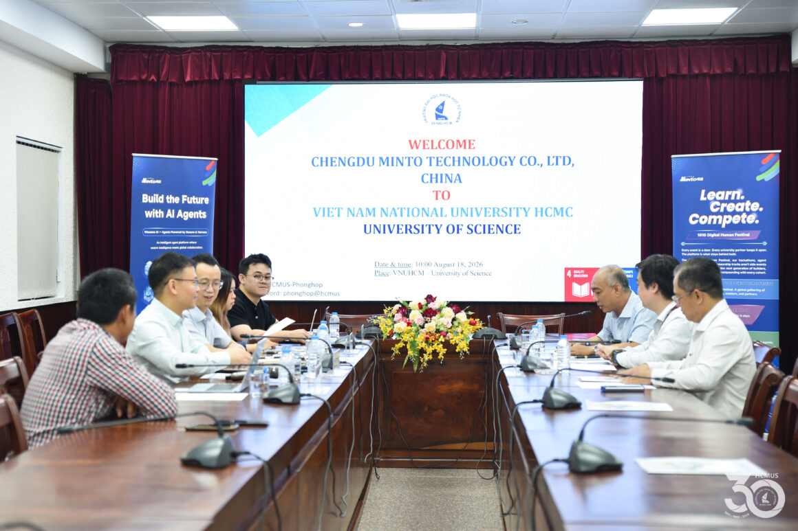 VNUHCM–UNIVERSITY OF SCIENCE DISCUSSES COOPERATION WITH CHENGDU MINTO TECHNOLOGY