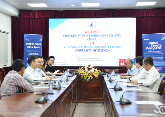 VNUHCM–UNIVERSITY OF SCIENCE DISCUSSES COOPERATION WITH CHENGDU MINTO TECHNOLOGY