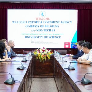 VNUHCM–UNIVERSITY OF SCIENCE (HCMUS) MEETS WITH THE WALLONIA EXPORT & INVESTMENT AGENCY (EMBASSY OF BELGIUM) AND NEO-TECH SA (BELGIUM)