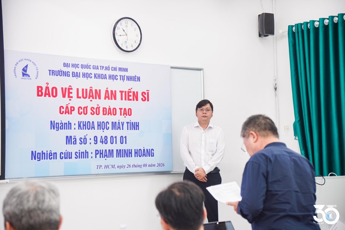 [DOCTORAL THESIS DEFENCE] DOCTORAL RESEARCHER PHẠM MINH HOÀNG SUCCESSFULLY DEFENDS DOCTORAL THESIS ON TENSOR DECOMPOSITION, DATA RECOVERY, AND COMPRESSION