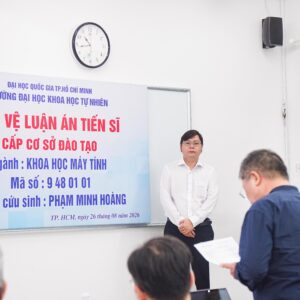 [DOCTORAL THESIS DEFENCE] DOCTORAL RESEARCHER PHẠM MINH HOÀNG SUCCESSFULLY DEFENDS DOCTORAL THESIS ON TENSOR DECOMPOSITION, DATA RECOVERY, AND COMPRESSION