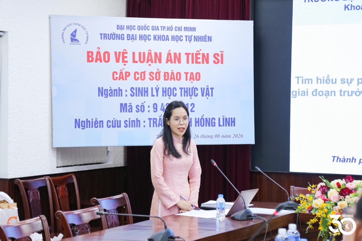 [DOCTORAL THESIS DEFENCE] DOCTORAL RESEARCHER TRẦN MINH HỒNG LĨNH SUCCESSFULLY DEFENDS DOCTORAL THESIS ON SHORTENING MATURATION TIME IN RICE PLANTS
