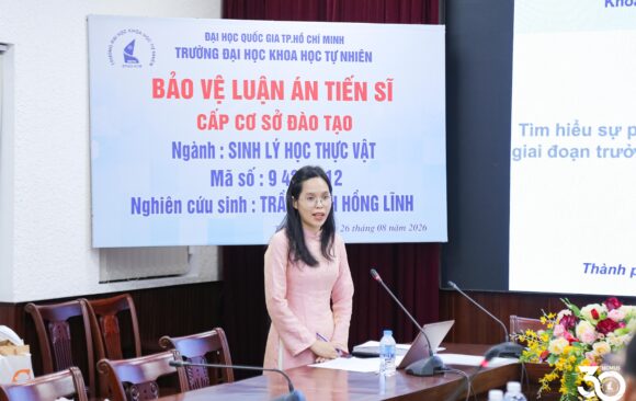 [DOCTORAL THESIS DEFENCE] DOCTORAL RESEARCHER TRẦN MINH HỒNG LĨNH SUCCESSFULLY DEFENDS DOCTORAL THESIS ON SHORTENING MATURATION TIME IN RICE PLANTS