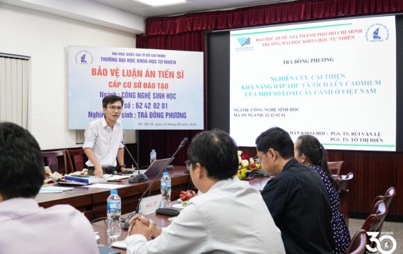 [DOCTORAL THESIS DEFENCE] DOCTORAL RESEARCHER TRÀ ĐÔNG PHƯƠNG SUCCESSFULLY DEFENDS DOCTORAL THESIS ON POTENTIAL OF ORNAMENTAL PLANTS FOR CADMIUM-CONTAMINATED SOIL REMEDIATION