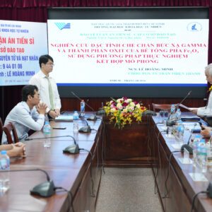 [DOCTORAL THESIS DEFENCE] DOCTORAL RESEARCHER LÊ HOÀNG MINH SUCCESSFULLY DEFENDS DOCTORAL THESIS ON IRON OXIDE-DOPED CONCRETE FOR GAMMA RADIATION SHIELDING
