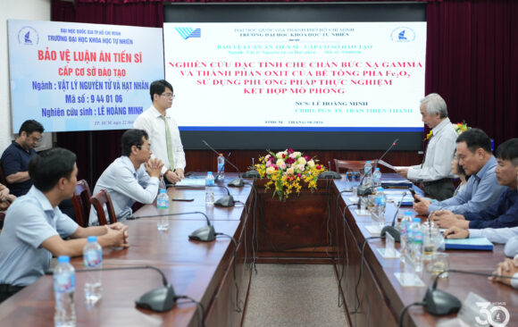 [DOCTORAL THESIS DEFENCE] DOCTORAL RESEARCHER LÊ HOÀNG MINH SUCCESSFULLY DEFENDS DOCTORAL THESIS ON IRON OXIDE-DOPED CONCRETE FOR GAMMA RADIATION SHIELDING