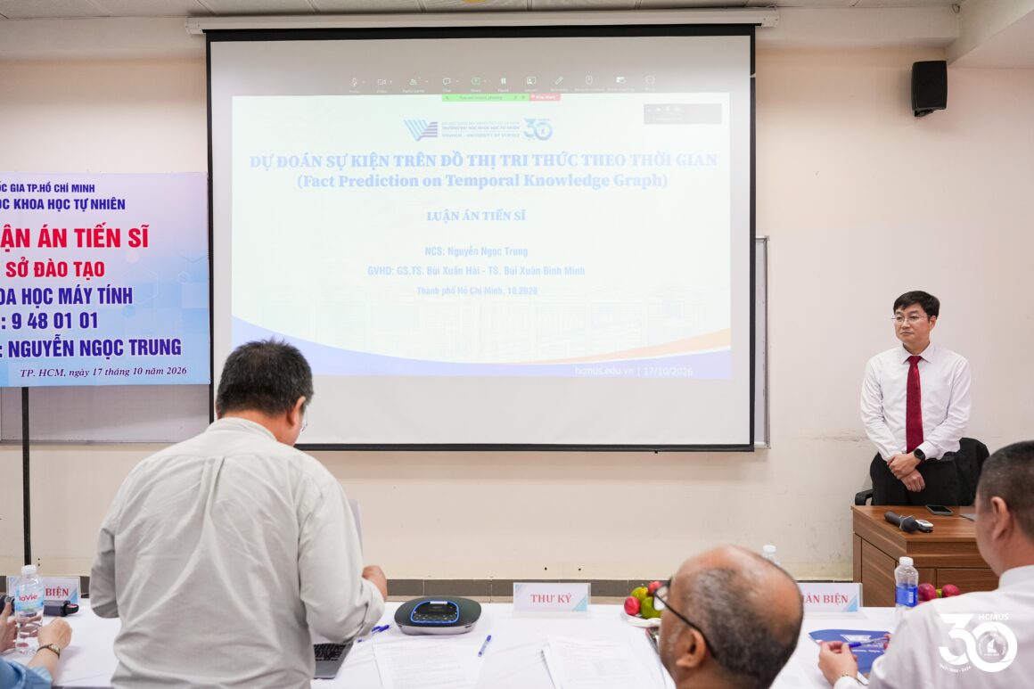 [DOCTORAL THESIS DEFENCE] NGUYỄN NGỌC TRUNG SUCCESSFULLY DEFENDS DOCTORAL THESIS ON EVENT PREDICTION IN TEMPORAL KNOWLEDGE GRAPHS